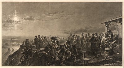 Długa gałąź w świetle księżyca autorstwa William James Linton