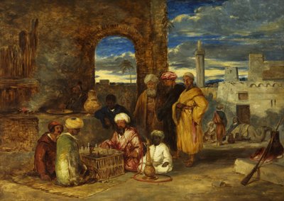 Arabowie grający w szachy autorstwa William James Muller