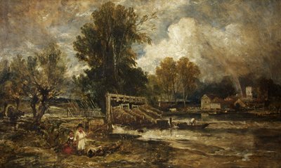 Bucks węgorza w Goring autorstwa William James Muller