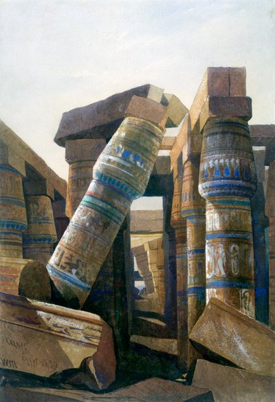 Sala kolumn, Carnac, 1839 autorstwa William James Muller