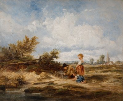 Hampstead Heath - Pułapka na ptaki, 1845. autorstwa William James Muller