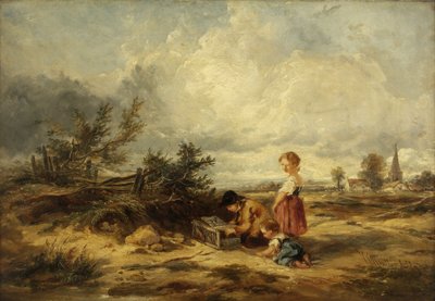 Hampstead Heath, pułapka na ptaki autorstwa William James Muller