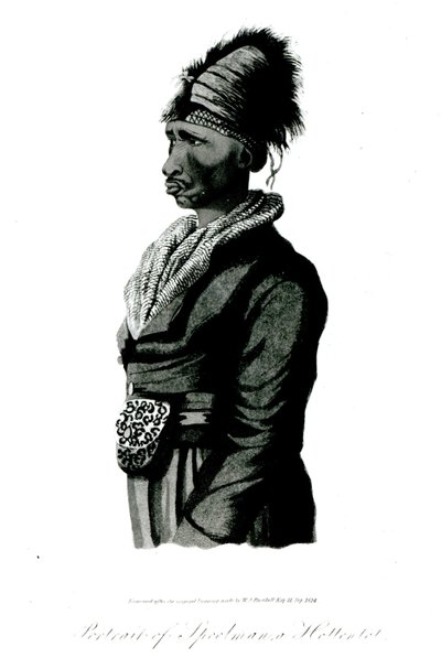 Portret Speelmana, Hottentota, 1814 autorstwa William John Burchell
