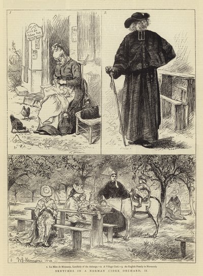 Szkice w normańskim sadzie cydrowym, II autorstwa William John Hennessy