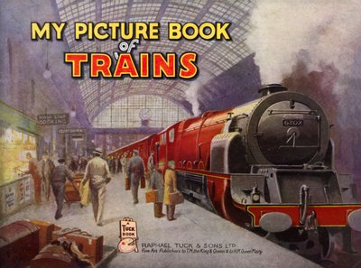 Okładka My Picture Book of Trains, ok. 1945 r. (kolorowa litografia) autorstwa William John Patton McDowell