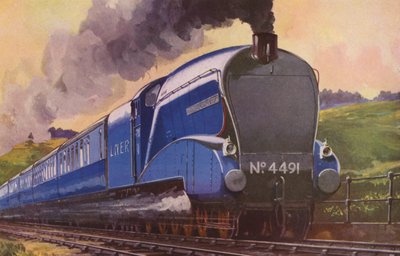 "Koronacja" LNER (kolorowa litografia) autorstwa William John Patton McDowell