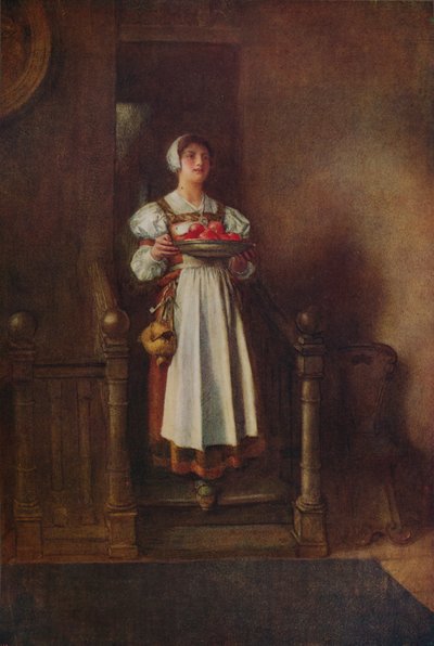 Pokojówka z hostelu, ok. 1800 autorstwa William John Wainwright