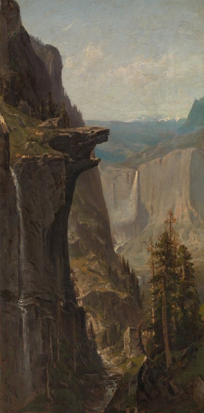 Wodospad Yosemite, z Glacier Point, 1879. autorstwa William Keith