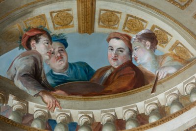Sufit Królewskich Schodów, Pałac Kensington, Londyn autorstwa William Kent