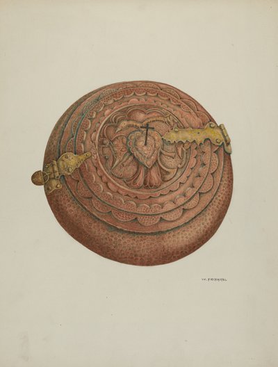 Chrzcielnica, c. 1941. autorstwa William Kieckhofel