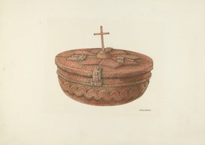 Chrzcielnica, c. 1941. autorstwa William Kieckhofel