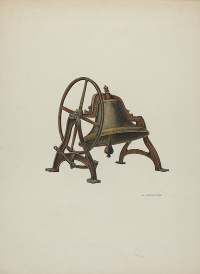 Dzwon szkoły podstawowej, 1940. autorstwa William Kieckhofel