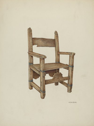 Krzesło Sanktuarium, 1941. autorstwa William Kieckhofel