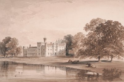 Chiddingstone Place, widok z jeziora autorstwa William Knight