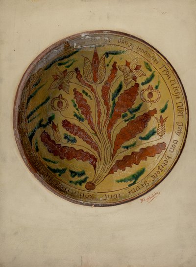 Pa. płyta niemiecka autorstwa William L. Antrim