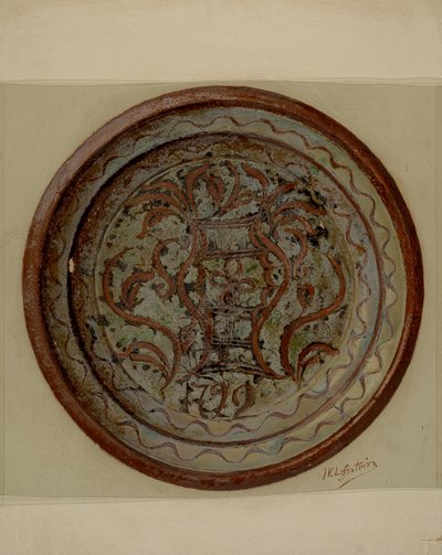 Pa. Tabliczka niemiecka, ok. 1900 r. 1937. autorstwa William L Antrim