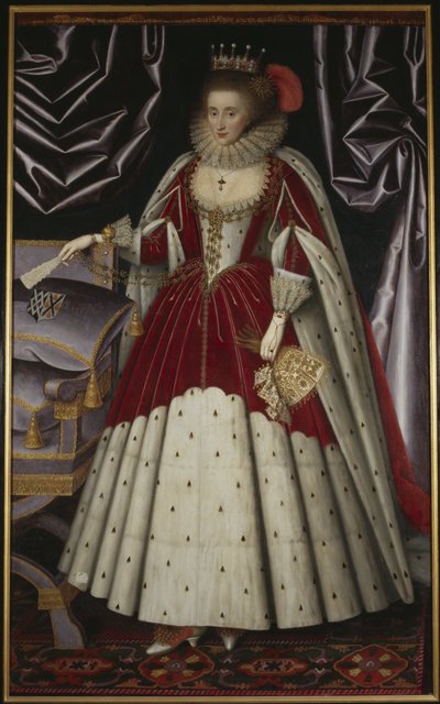 Lucy Russel, hrabina Bedford (z domu Harington) - Portret Lucy Russell, hrabiny Bedford (1580-1627), z domu Harington, autorstwa Larkina, Williama (1580-1619). olej na płótnie autorstwa William Larkin