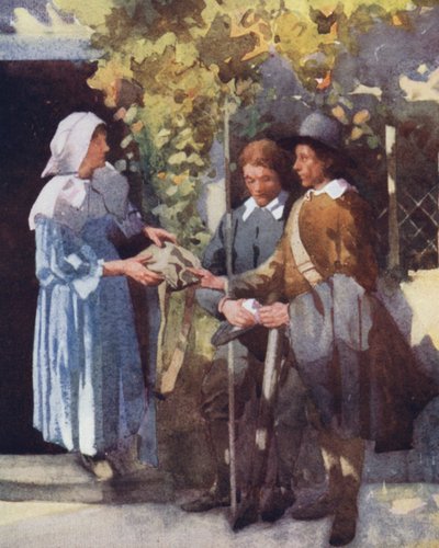 Ilustracja do The Compleat Angler autorstwa Izaaka Waltona (litografia kolorowa) autorstwa William Lee Hankey
