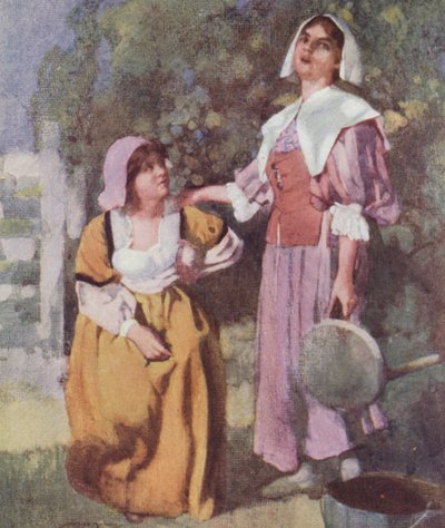 Ilustracja do The Compleat Angler autorstwa Izaaka Waltona (litografia kolorowa) autorstwa William Lee Hankey