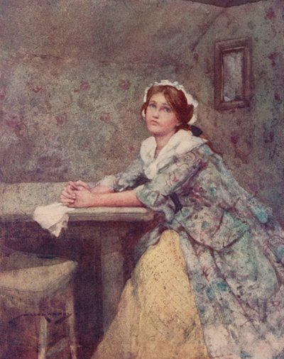 Ilustracja do The Deserted Village autorstwa Olivera Goldsmitha (litografia kolorowa) autorstwa William Lee Hankey
