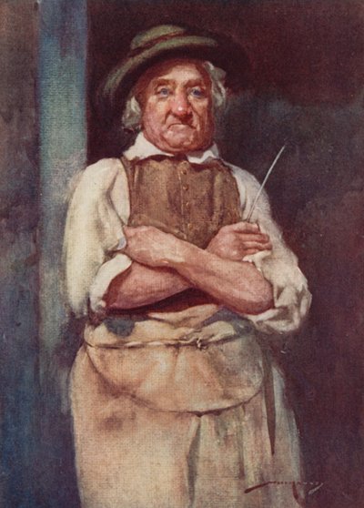 Ilustracja do The Deserted Village autorstwa Olivera Goldsmitha (litografia kolorowa) autorstwa William Lee Hankey