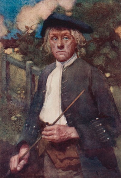 Ilustracja do The Deserted Village autorstwa Olivera Goldsmitha (litografia kolorowa) autorstwa William Lee Hankey