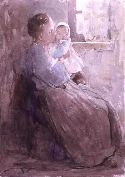 Julie i Louise (akwarela na papierze) autorstwa William Lee Hankey