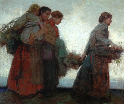 Na groblach (olej na płótnie) autorstwa William Lee Hankey