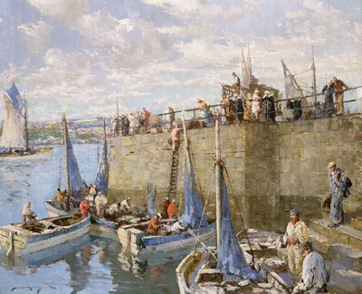 Rybacy Sardynki, Concarneau autorstwa William Lee Hankey