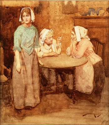Opuszczona wioska (akwarela na papierze) autorstwa William Lee Hankey