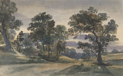 Widok na park o zmierzchu, ca. 1879. autorstwa William Leighton Leitch
