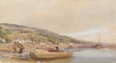 Na Clyde w pobliżu Bowling autorstwa William Leighton Leitch