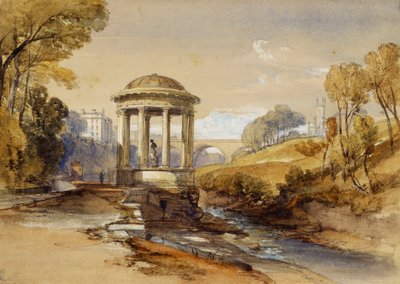 Studnia św. Bernarda, Water of Leith, niedaleko Edynburga, Szkocja, autorstwa William Leighton Leitch