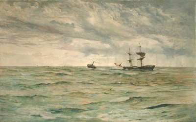 Przyjaciel wszystkich narodów (olej na płótnie) autorstwa William Lionel Wyllie