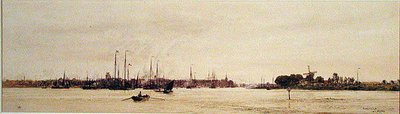 Dordrecht (akwarela na papierze) autorstwa William Lionel Wyllie