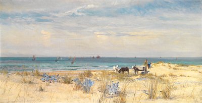 Zbieranie ziemi i morza, 1873 autorstwa William Lionel Wyllie