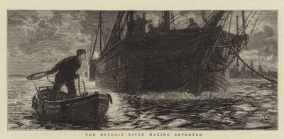 The Detroit River Marine Reporter autorstwa William Lionel Wyllie