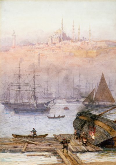 Złoty Róg, 1896 autorstwa William Lionel Wyllie