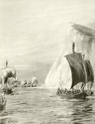 „W sprawach mężczyzn panuje przypływ” (wklęsłodruk) autorstwa William Lionel Wyllie