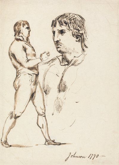 Portret pięściarza Johnsona autorstwa William Lock Ii