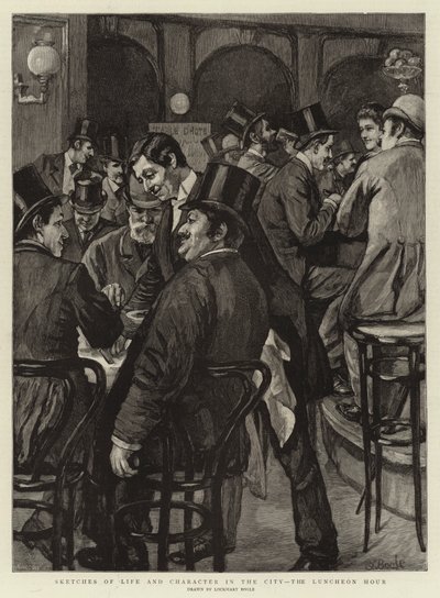 Szkice życia i charakteru w mieście, godzina obiadowa autorstwa William Lockhart Bogle