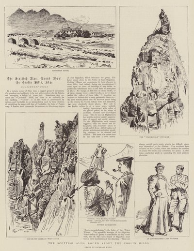 Alpy Szkockie, wokół wzgórz Coolin autorstwa William Lockhart Bogle