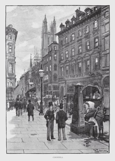 Cornhill (lito) autorstwa William Luker