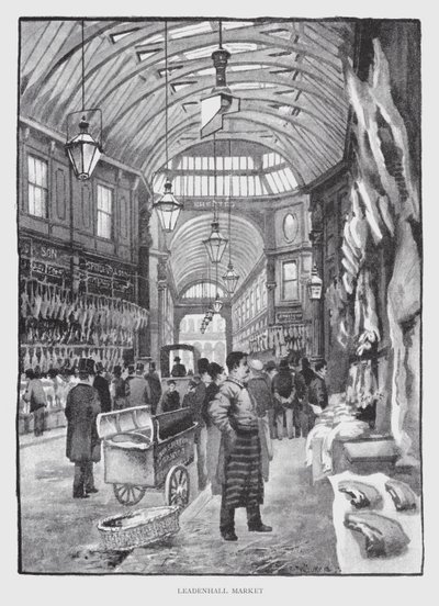 Targ Leadenhall (lito) autorstwa William Luker