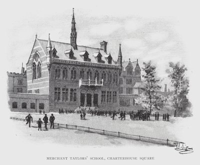 Szkoła Kupców Taylorów, Charterhouse Square (lito) autorstwa William Luker