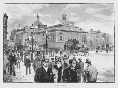 Więzienie Newgate (lito) autorstwa William Luker