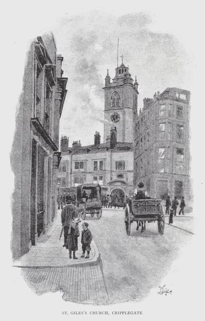 Kościół św Idziego, Cripplegate (lito) autorstwa William Luker