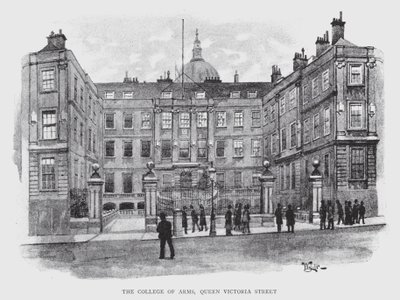 College of Arms, Queen Victoria Street (lito) autorstwa William Luker