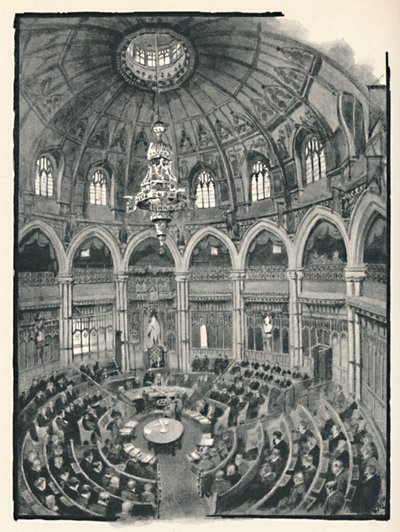 Guildhall - Sala Rady, 1891 autorstwa William Luker
