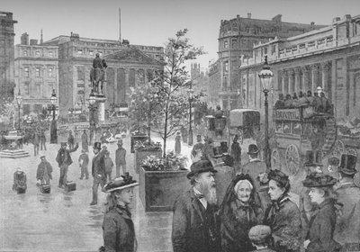 Dwór i Bank Anglii, 1891 autorstwa William Luker